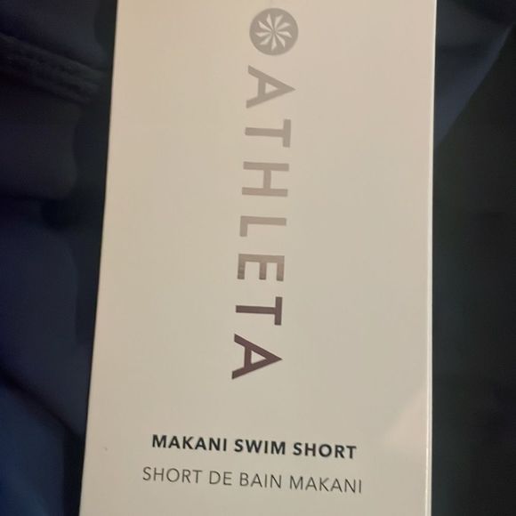 NWT Athleta Makani Swim Short. Dress Blue Medium - Picture 5 of 6